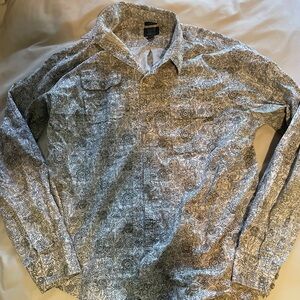 Joseph Abboud Black and White Patterned Shirt